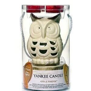 Yankee Candle NEW Owl Laminar tea candle holder.